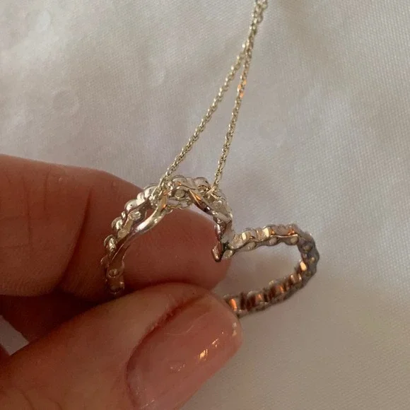 Sterling Silver heart necklace - Picture 11 of 12